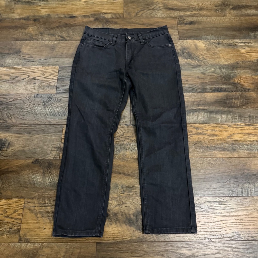 Levi's 541 Men's 32x30 Black Straight Leg Stretch Jeans WaterLess